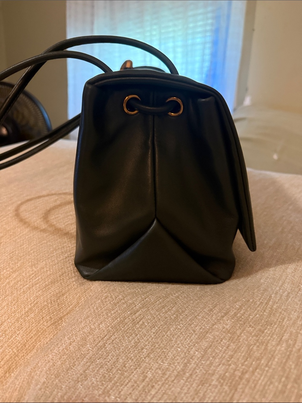 Marc Jacobs Dual Large Dark Green Lambskin Leather with Burgundy Leather inside